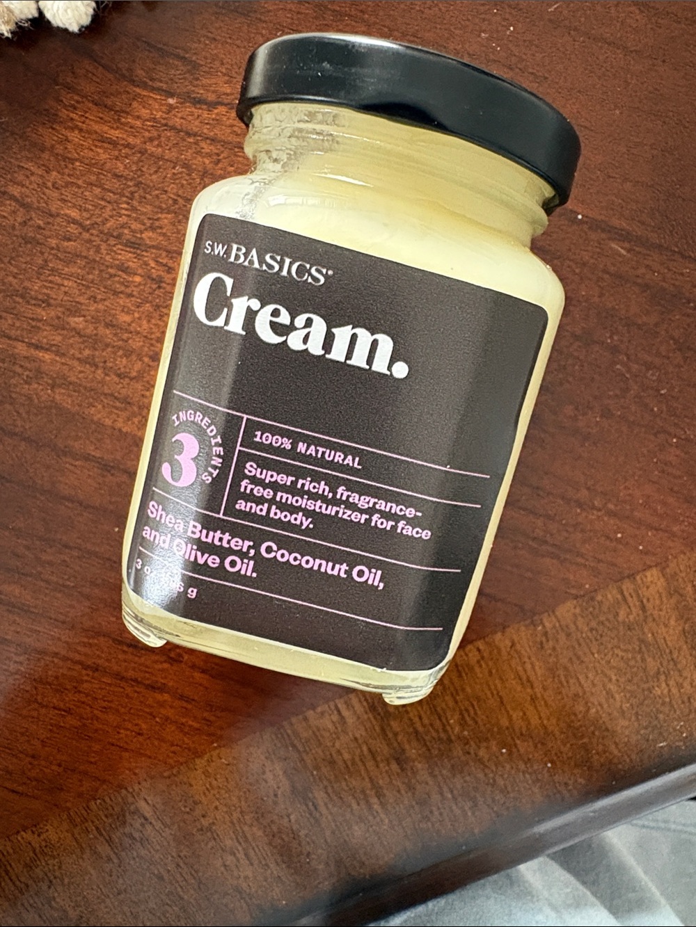 s.w. BASICS Cream Moisturizer - NEW